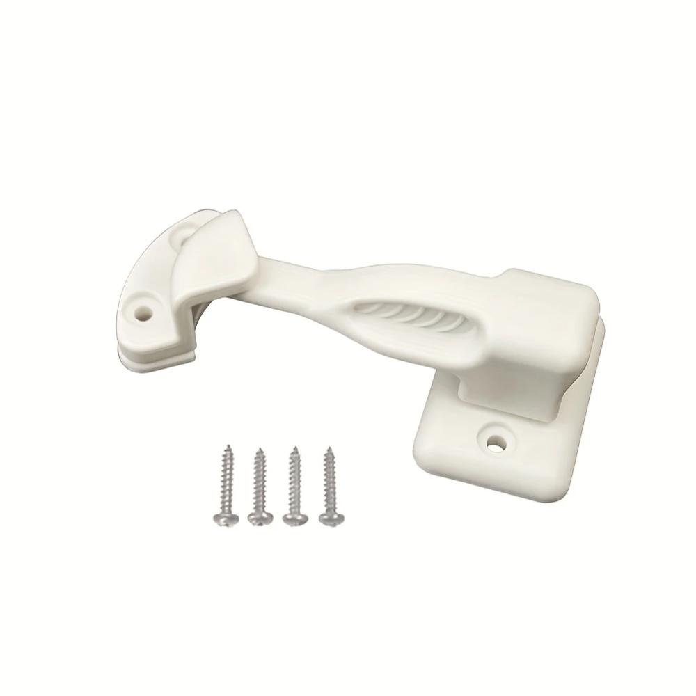 RV Door Holder Security Lock Rotating Latch System Cabinet Door Stop Catch With Mounting Screws For Caravan Motorhome Boat