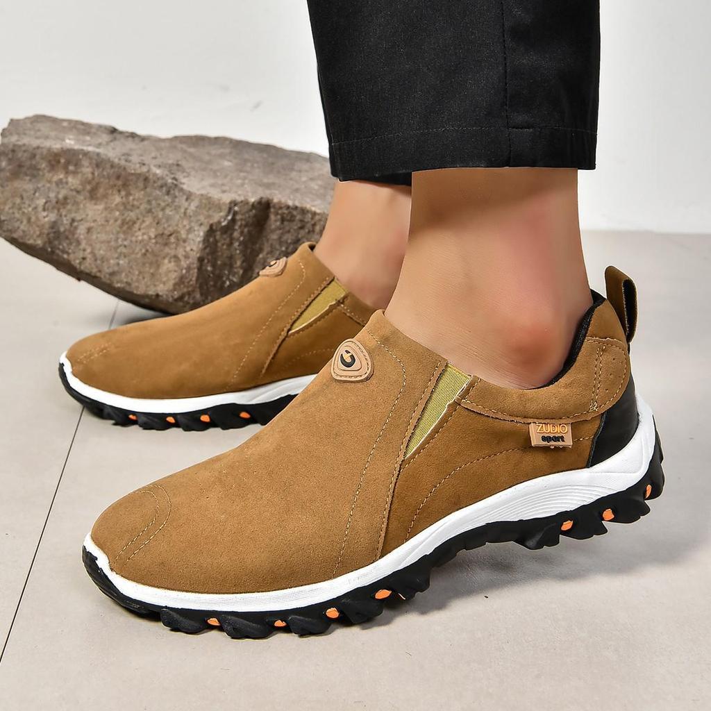 Men's Large Outdoor Casual Shoes - Spring & Autumn Fashionable Round-Toe Sneakers