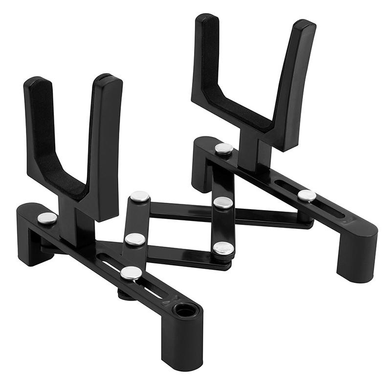 

Регулируемая подставка-держатель для скрипки, портативные аксессуары для струнных музыкальных инструментов, выдвижная, складная скоба для скрипки, губчатая подушка чёрный