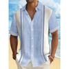 Men's Simple Pattern 3D Print Shirt Button Up Shirt Casual Shirt Summer Shirt Short Sleeve Daily Vacation Clothing
