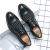 Mode Lyxmärke Herr Läder Casual Skor Enkla Svarta High-end Bankett Klänningsskor Dagligen Herr Affärsjobbskor Halkskydd