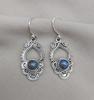 Labradorite Dangle Earrings: 925 Sterling Silver Boho Jewelry