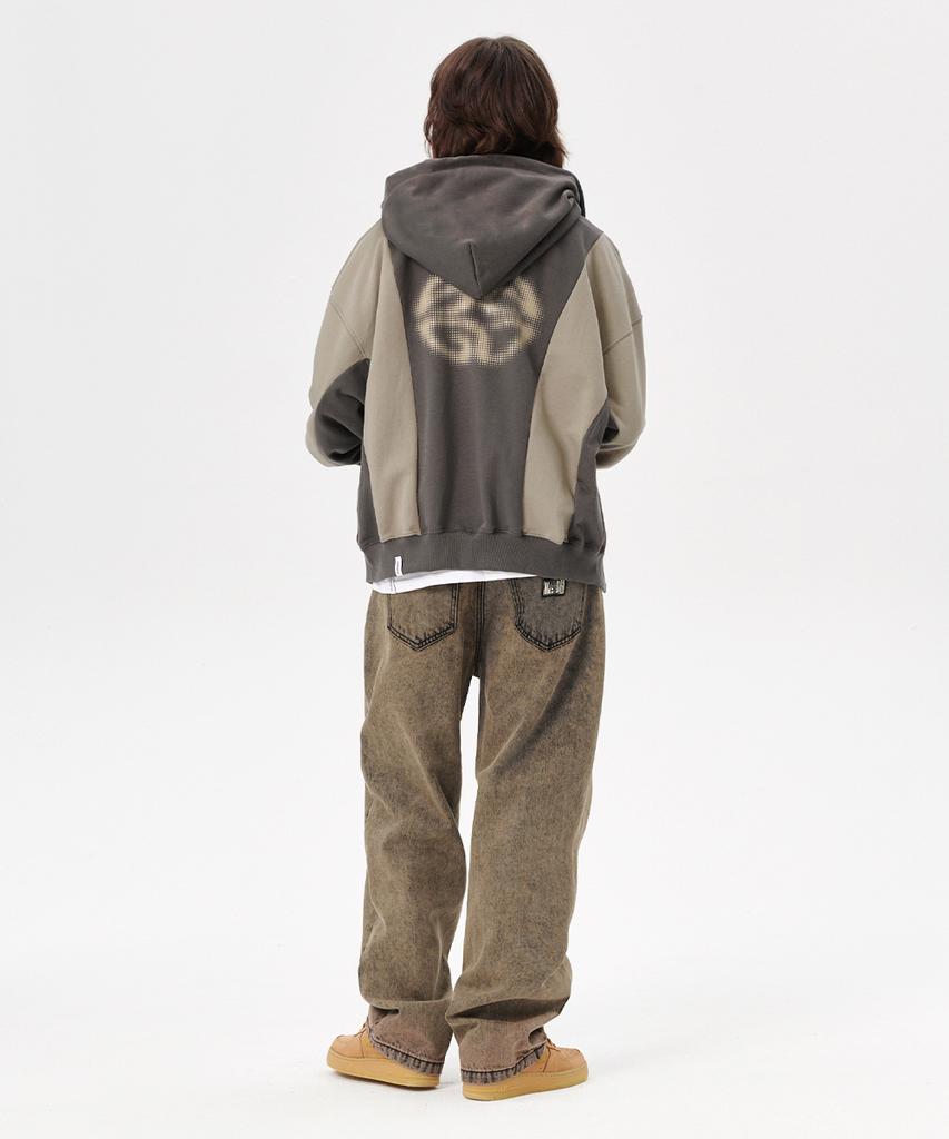Mahagrid Eclipse Logo Hood Zip-Up Khaki(Mg2Esmm412A)