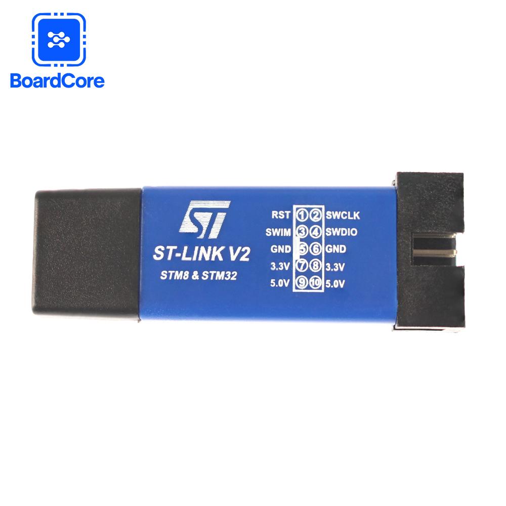 ST-Link V2 STM32 STM8 ST LINK Simulator Download Programming with Cover DuPont Cable