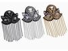Gold Tassel Metal Shoulder Badge: Retro Punk Armband Jewelry
