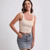 Square Neck Tank Top Wide Shoulder Straps Crop Tops Women Summer Camis Solid Color Camisole Fashion Tube Female Sleeveless Cropped Vest Y2K Clothes