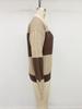 2026 Women's Retro Stripe Polo Collar Knit Sweater - Autumn/Winter Long Sleeve