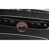 Red Aluminum Middle Console Clock Ring Cover Trim Fit For Benz C-Class 2015-
