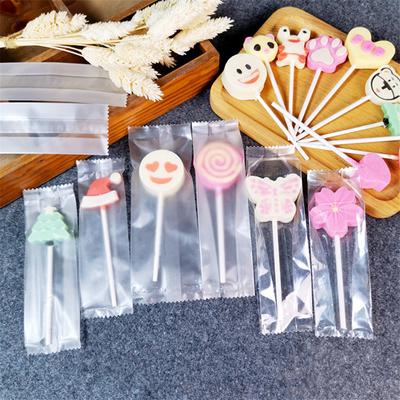 50/100ks Průhledný matný balíček Ručně vyráběný balicí stroj na lízátka, uzavírací sáčky na cukrovinky