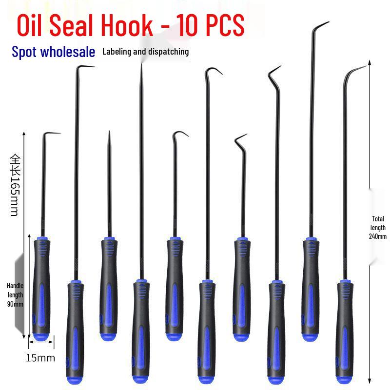 10-Piece Car Oil Seal & O-ring Puller Screwdriver Set for Tire Repair