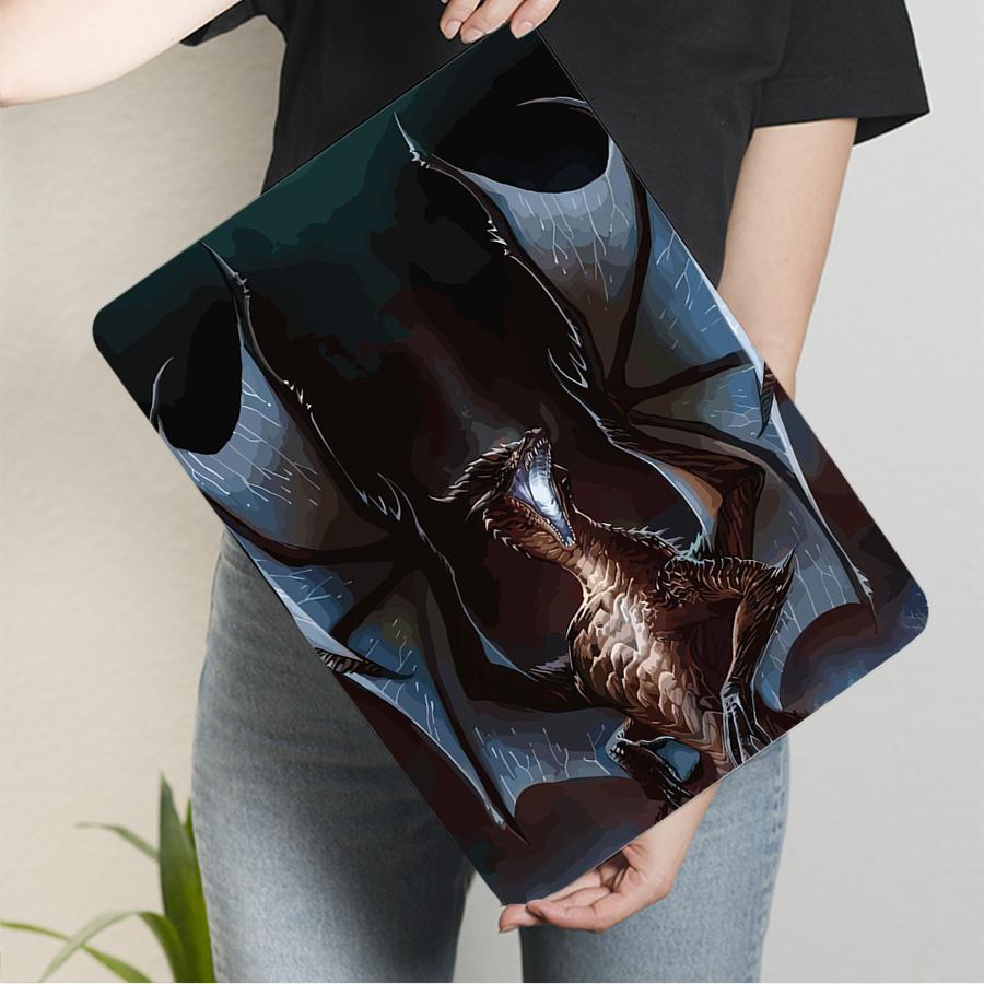 Vintage Dark Style Fire Dragon Metal Wall Art Living Room Study Decor Relief Craft