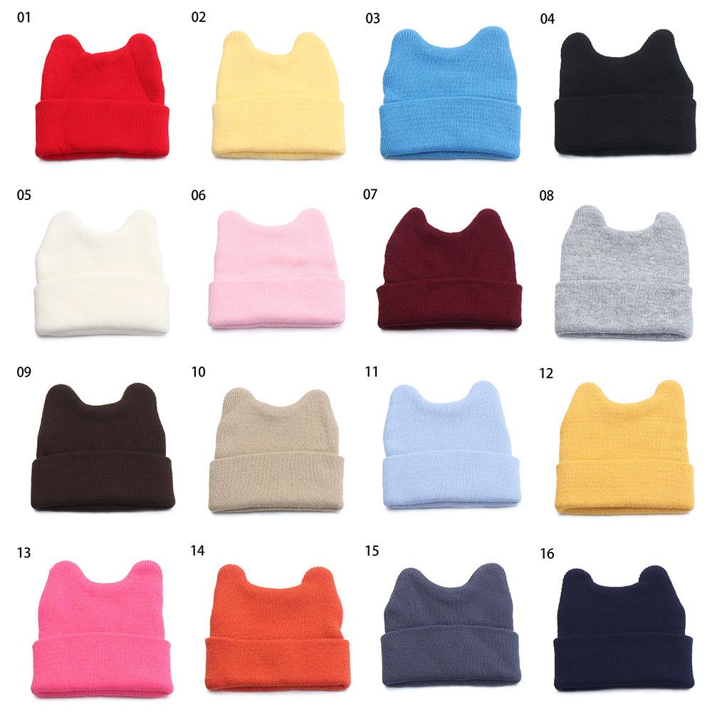 Cotton Infant Photography Props Newborn Baby Hat Bonnet Hats Winter Warm Cap Knitted Beanies