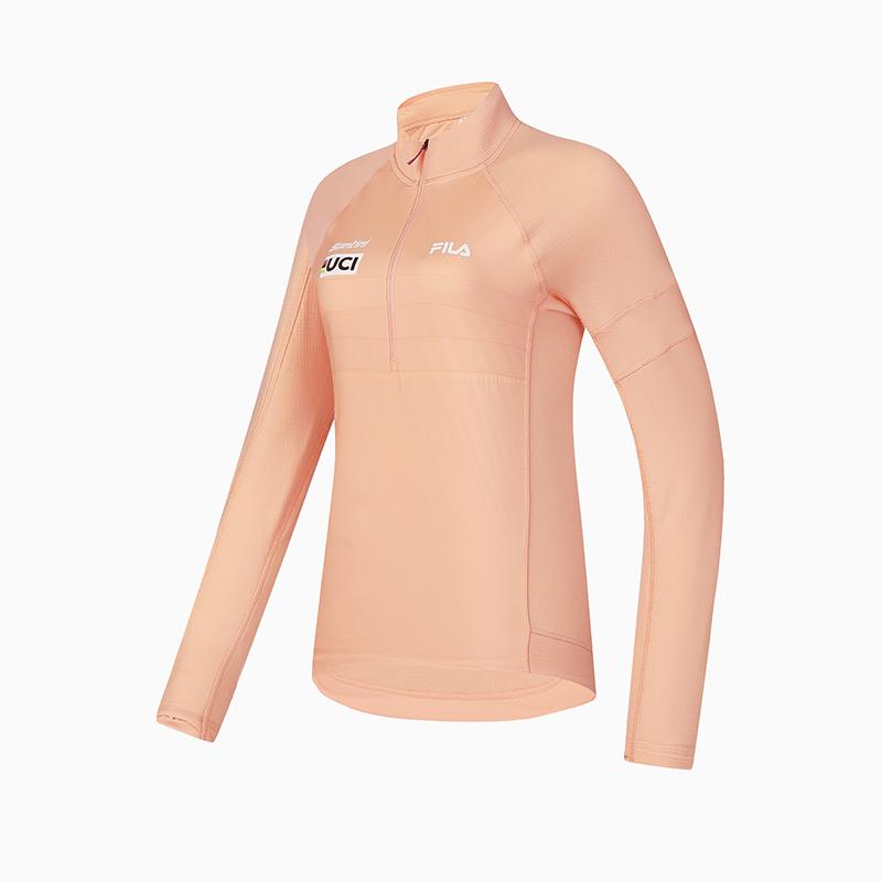 New FILA Raglan Sleeve T Shirt Women's Dark Light Orange A11W448202FOR