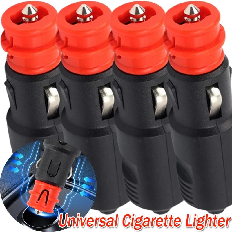 Universal 12V-24V Car Cigarette Lighter Plug Socket Power Plug Connection Cigaret Socket Adaptor Male Plug Accessories
