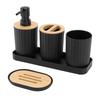 Bathroom Accessories Set Soap Dispenser and Toothbrush Holder Mouthwash Cup Bathroom Organizer for