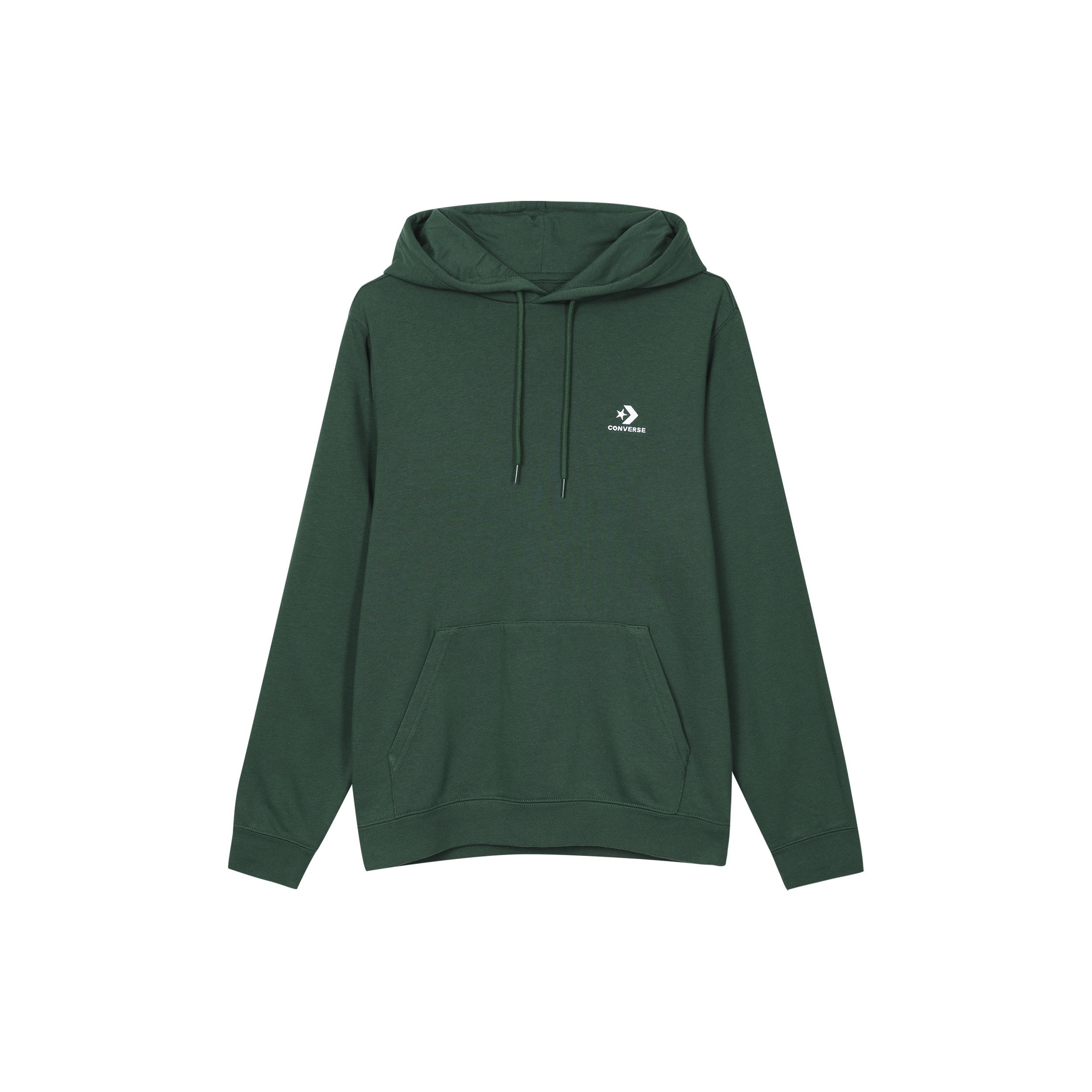 Converse Go-To Embroidered Star Chevron Hoodie Asia Sizing Green Men s 10023874-A05 M