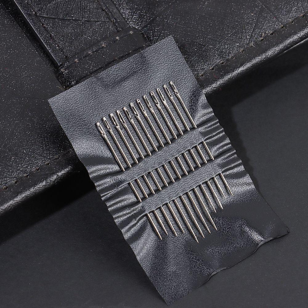 Steel Wooden Needle Case Hand Sewing Needles Embroidery Sewing Tools Self Threading Needles
