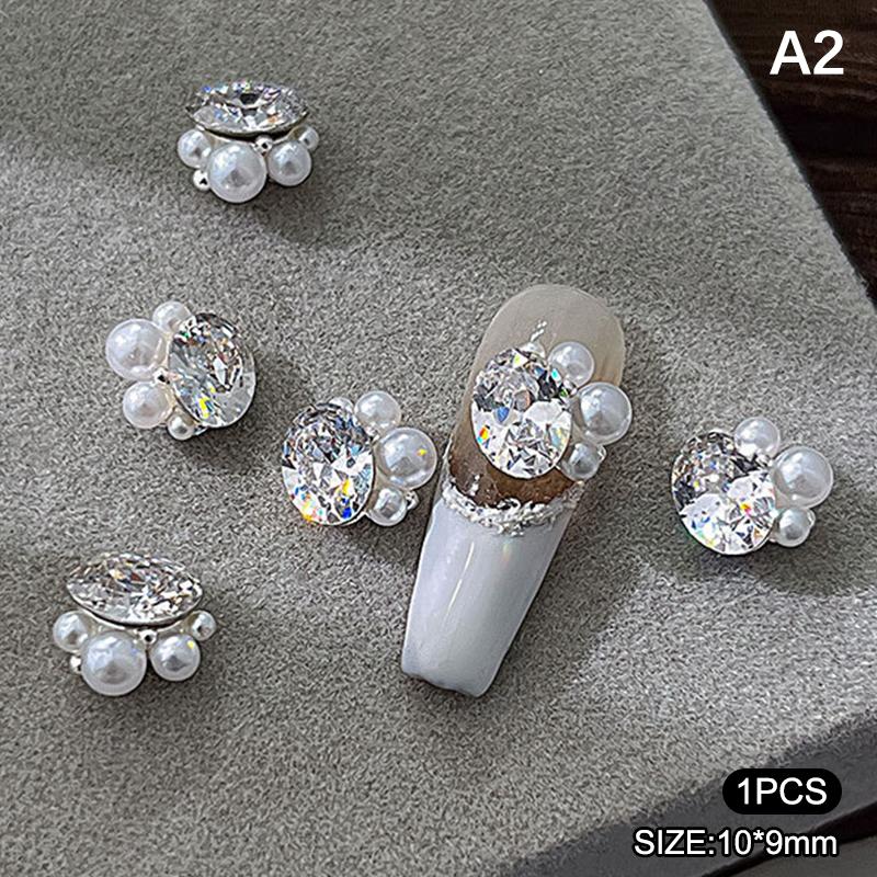

Zircon Butterfly Stack Crystal Charms Egg Small Right Angle Pile Diamonds Jewelry Sparkling Glass Gem Nail Polish Adornments A2