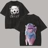Summer Crew Neck Loose Short Sleeve T Shirt With Nazuna Cartoon Print, Call of The Night Women And Men T Shirt