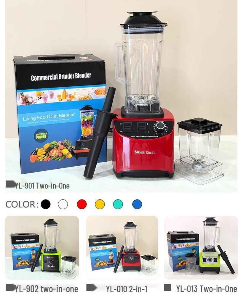 2-in-1 High-Speed Blender & Mixer: Hot Model for Smoothies, Soy Milk, Juicing, Baby Food, & Meat Grinding