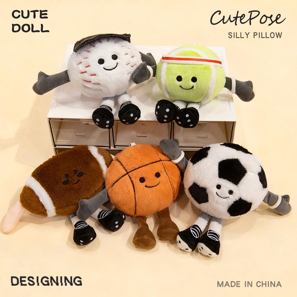 Bag Charming Football Stuffed Toy Rugby Tennis Golf Plush Doll Funny Plush Toys  Birthday Gifts