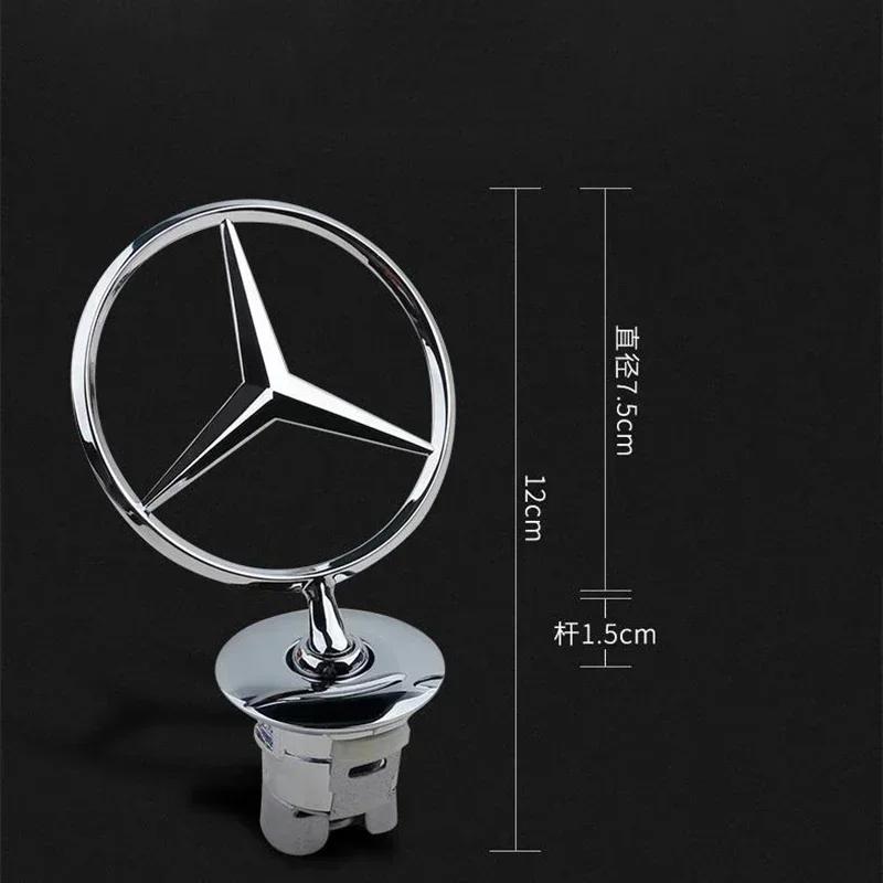 C200 E200 Pro Mercedes Benz 3D kovový znak na přední kapotu pro Mercedes Benz W202 W203 W204 W205 W208 W210 W220 GL