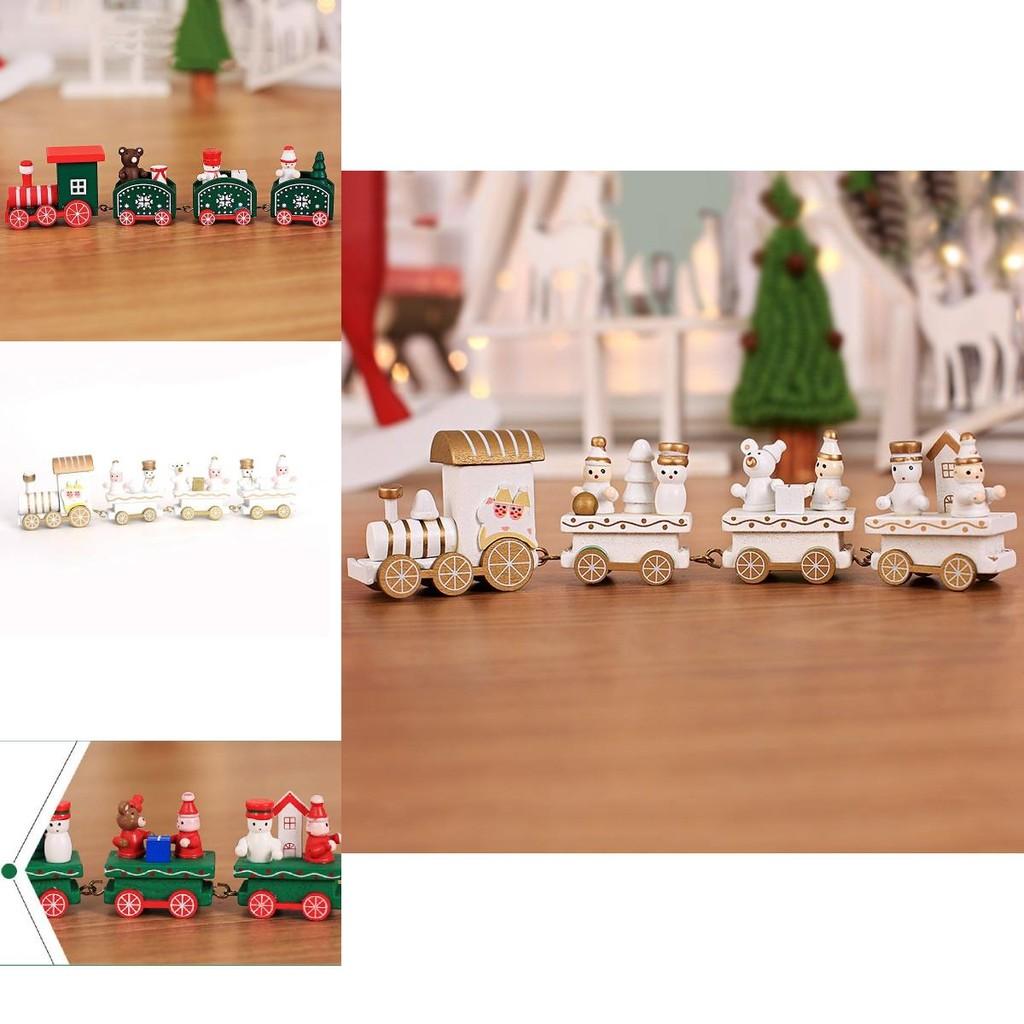 Delizioso Treno di Legno Decorazione Natalizia Regalo Ideale per le Feste per Bambini e Scuole