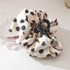 French Polka Dot Big Bow Clip Women's High-end Hair Clip Shark Clip Headdress