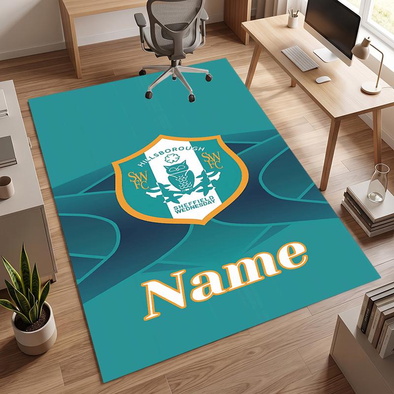 Sheffield Wednesday Football Club (1) Personalizowany dywanik biurowy z imieniem Stylowa dekoracja do salonu, sypialni, kuchni