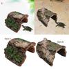 Tank Hideout Aquarium Tank Decoration Decor Landscape Decoration Resin Hollow Log for Amphibians Reptile Betta