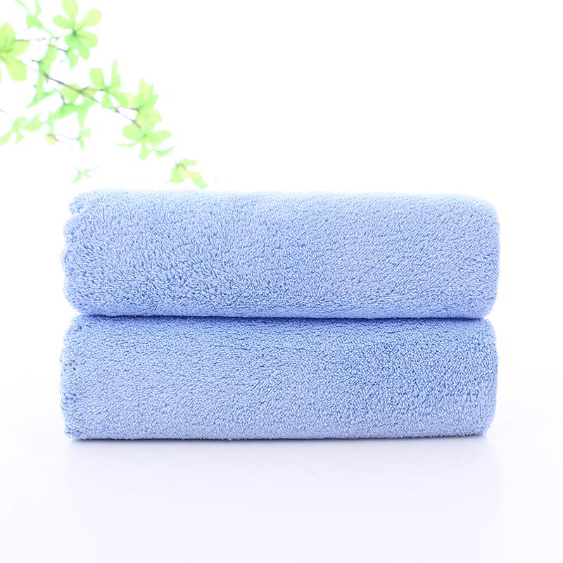 Soft, Absorbent Coral Fleece Face Towels - Thick, Comfortable, Plain Color for Home Use