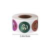 Coated Stickers Rabbit and Egg Pattern Tape with 15 Rolls