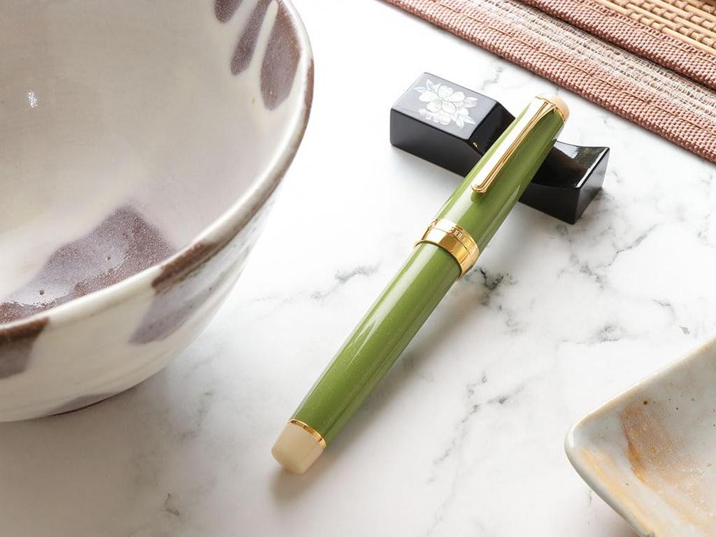 WANCHER Fountain Pen Tea Ceremony Matcha Fountain Pen Fountain [WANCHER Pen] (B Bold)