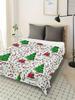 Pc Bohemian Style Christmas Flannel Throw Blanket Soft SkinFriendly Lounge Sofa Shawl with Digital Print AllSeason Multipurpose