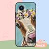 Cute Cartoon Cow Case For Honor Magic 5 6 7 8 Lite Honor 400 Pro 200 50 70 90 X8c X9a X9b X9c X9d Win RT Cover