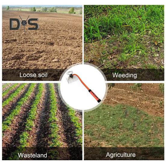 Ręczny wyrywacz chwastów Ogrodnictwo Ręczny wyrywacz chwastów Stalowy wyrywacz chwastów z długim uchwytem Ręczne narzędzie do wyrywania chwastów do ogrodu i trawnika