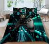 Player Bedding Microfiber Fabric Game Machine Printed Quilt Cover and Pillowcase Are Suitable for Home Decoration of Boys and Men's Game Lovers' Rooms