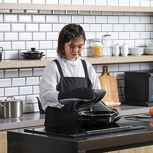 [BLKP] Pearl Metal Mittens, Silver-Tone Backing, Limited Edition, Black, Set of 2, BLKP Black, N-7738, Width 18 X Depth 2.5 X Height 30cm