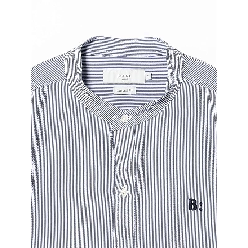 [Beaming life store by BEAMS] L/S shirt soccer band color shirt men's GREY_ST M_92110163286
