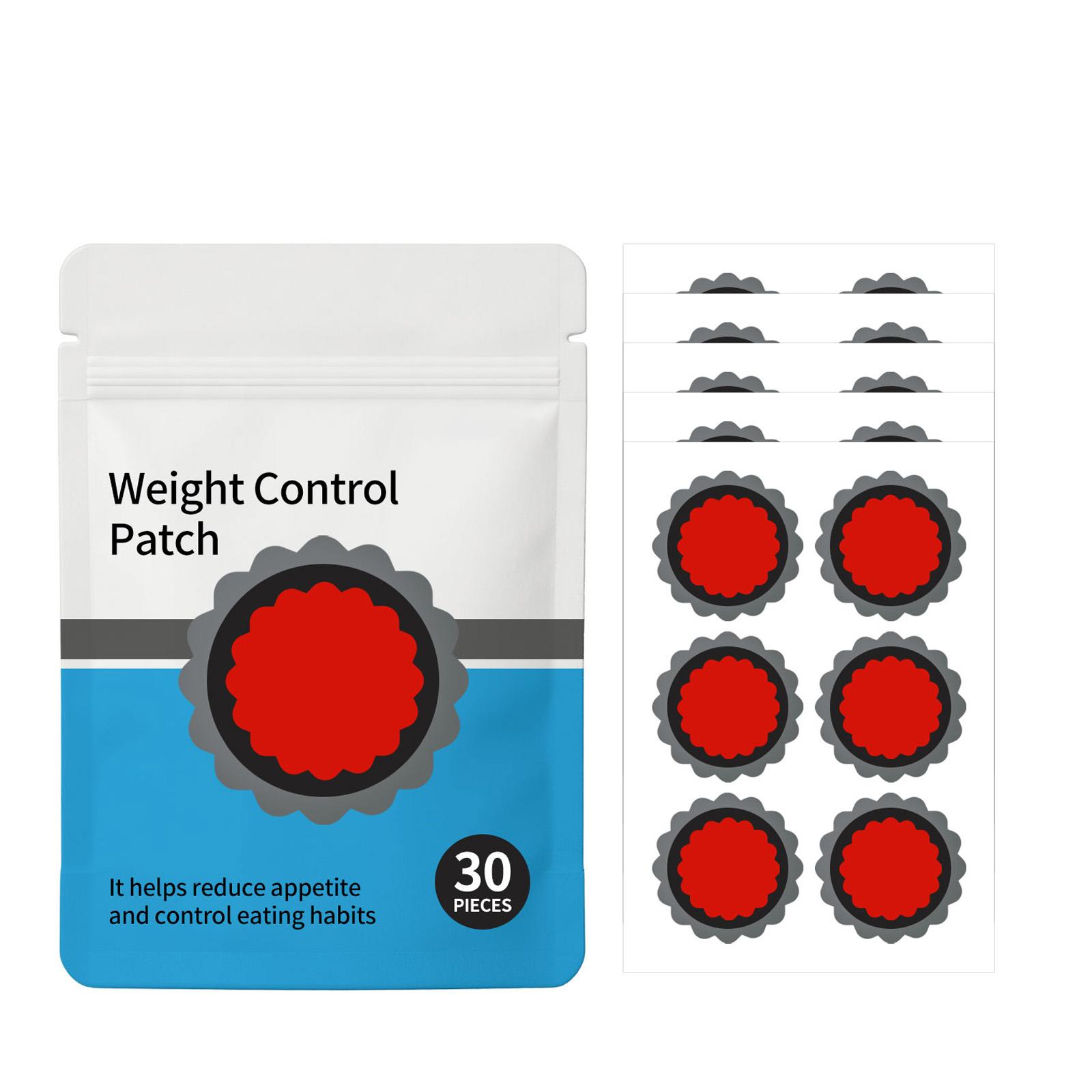 

Weight Control Patch 30 Pieces Appetite Suppressant Adhesive Patches for Eating Habit Management and Appetite Regulation one size белый