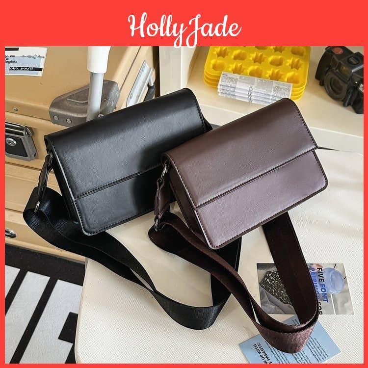 Flip Mens Mini Leather Faux Crossbody Bag Small Phone Wallet Shoulder Bag Casual Daily Travel Messenger Bag