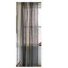 Finished Curtains Cotton And Linen Fabric Striped Color Matching Gray Fringed American Farmhouse Coffee Curtain