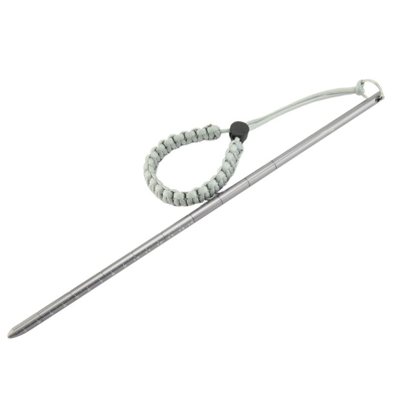 Light Weight Aluminium Alloy Scuba Diving Stick Pointer Rod With Hand Rope Underwater Shaker Noise