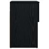 Bedside Cabinet in Black Oak 29 x 31.5 x 49 cm Engineered Wood