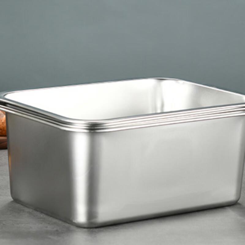 Commercial Stainless Steel Rectangular Food Tray