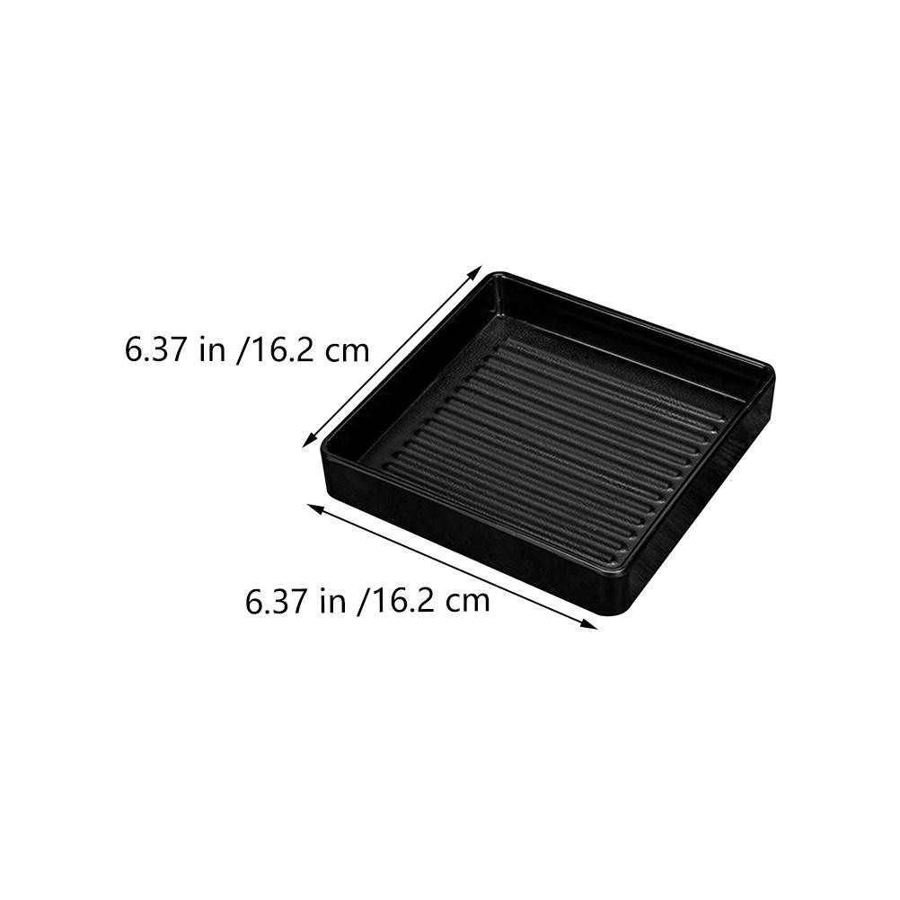 Creative Melamine Square Bbq Plate Multi-Function Food Serving Platter Restaurant Tableware Restaurant Food Plate