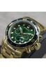 INVICTA Pro Diver Kwarcowy 48mm Złota Stal Nierdzewna Zielony 0075 Zegarek Męski