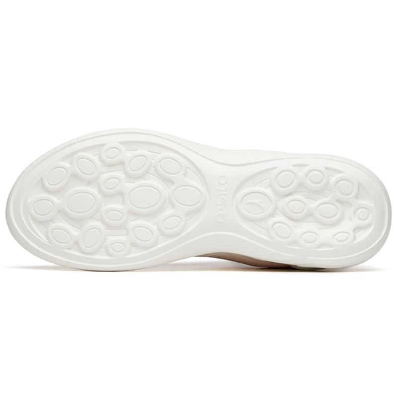 Anta Shock Absorbers Slip Resistant, Abrasion Resistant, Lightweight Low Top Training Shoes Women's White Pink Sneakers 122217719-1