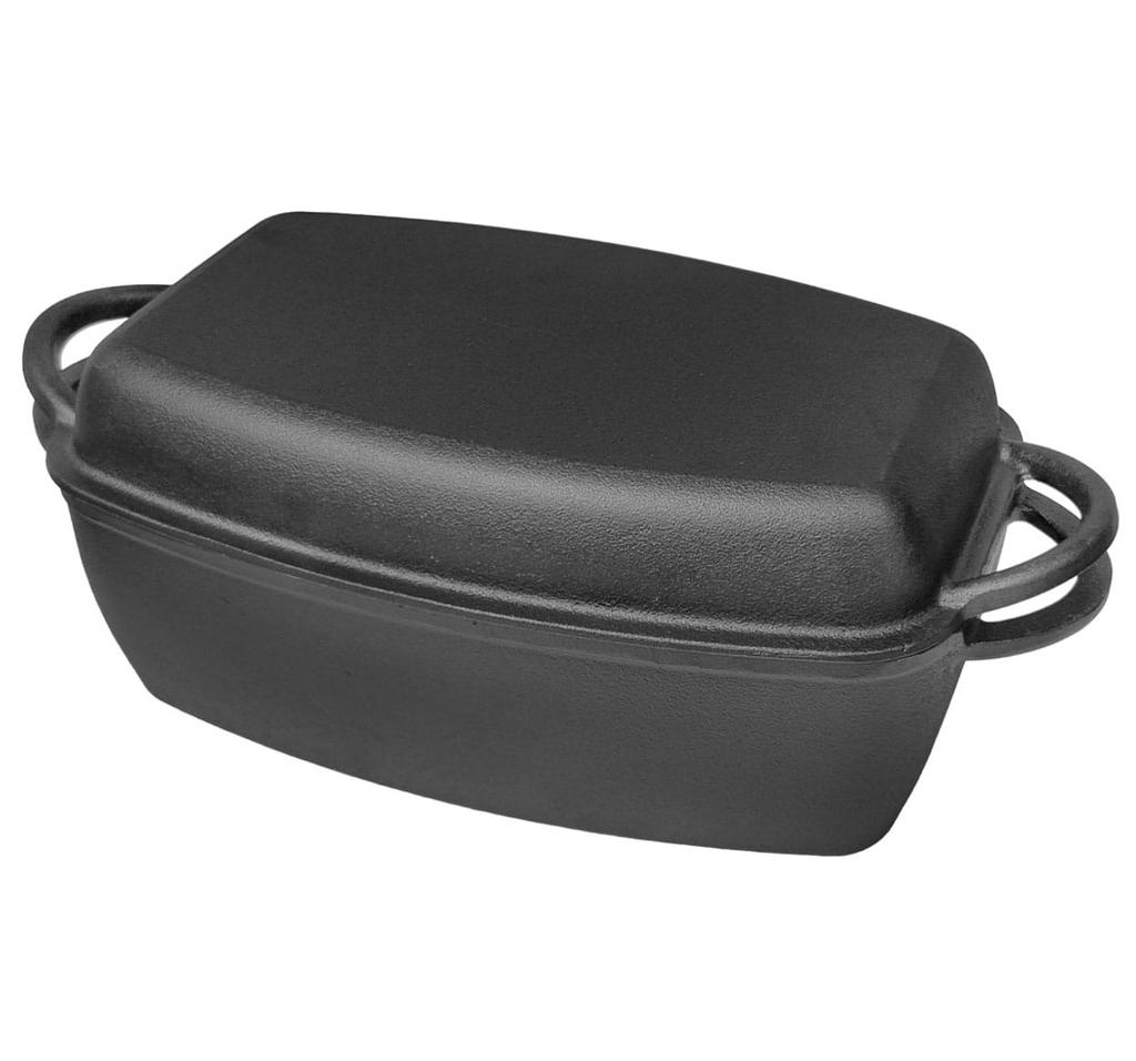 Brytfanna Żeliwna Z Patelnią Grill 3.8L 31cm KRISBERG KS-2570
