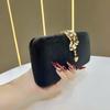 Fashionable Serpentine Lock Dinner Bag, Party and Banquet Clutch Bag, Crossbody Bag Casually